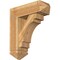 Ekena Millwork Merced Arts and Crafts Rough Sawn Bracket w/ Offset Brace, Western Red Cedar, 8"W x 24"D x 28"H BKT0806X24X28MRC03RWR - alternate 1